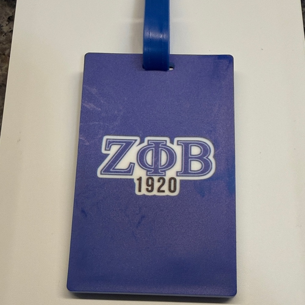 Blue ZΦB 1920 Luggage Tag - Picture 2 of 6